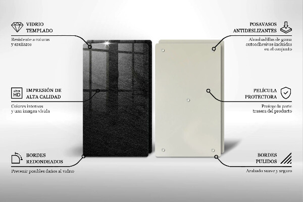 De vidrio templado Textura de roca