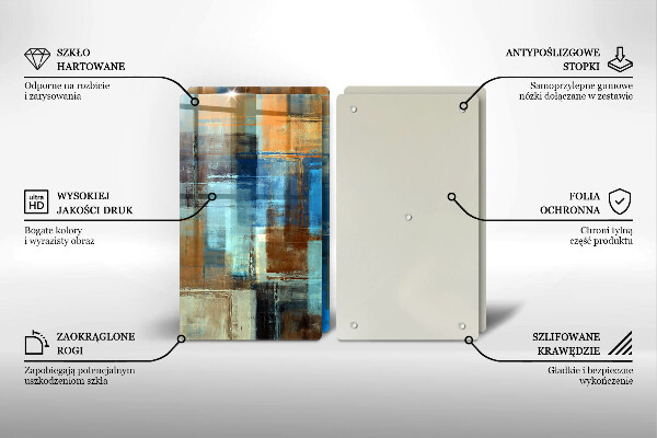 De vidrio templado Fondo pintado