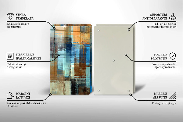 De vidrio templado Fondo pintado