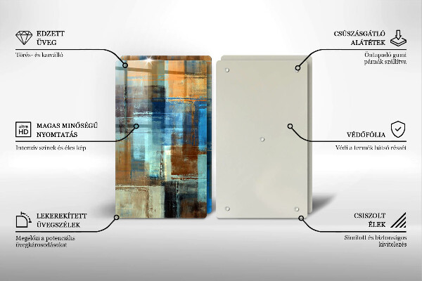 De vidrio templado Fondo pintado