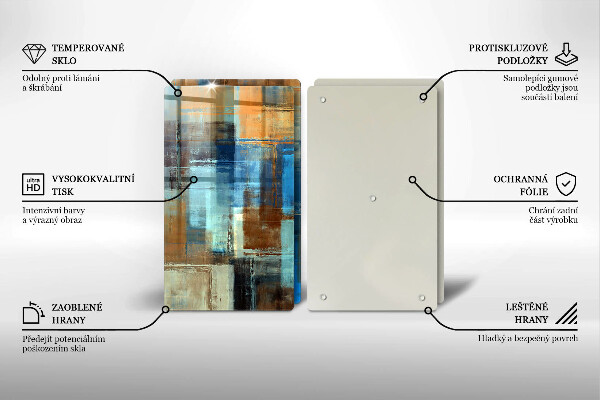 De vidrio templado Fondo pintado