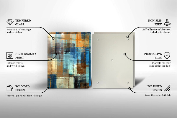 De vidrio templado Fondo pintado