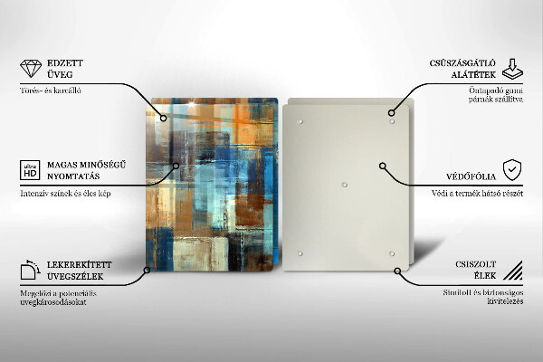 De vidrio templado Fondo pintado