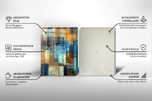 De vidrio templado Fondo pintado