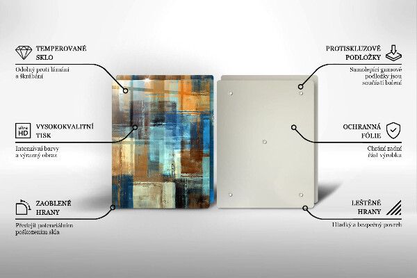 De vidrio templado Fondo pintado