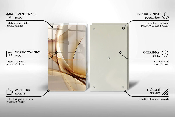 De vidrio templado Formas abstractas