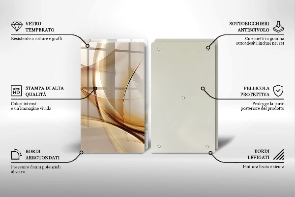 De vidrio templado Formas abstractas