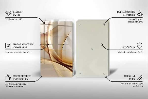 De vidrio templado Formas abstractas