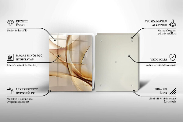 De vidrio templado Formas abstractas