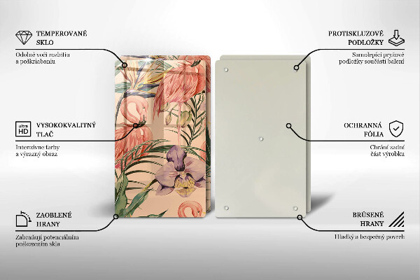 De vidrio templado Ilustración de flamencos