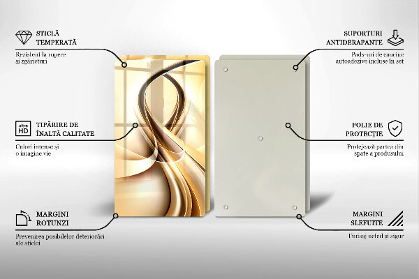 De vidrio templado Abstracción de humo