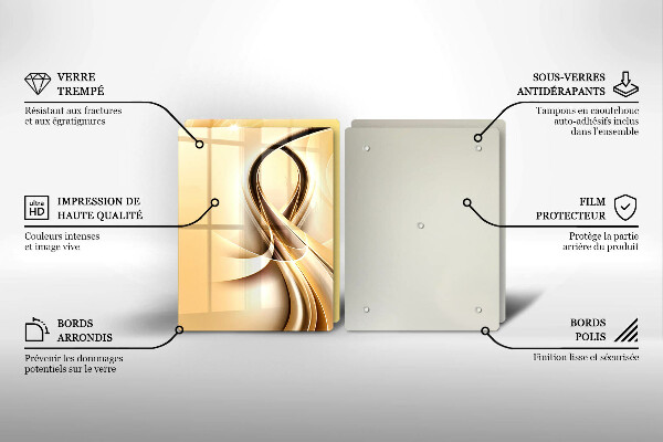 De vidrio templado Abstracción de humo