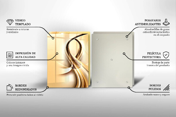 De vidrio templado Abstracción de humo