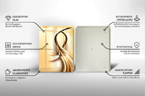 De vidrio templado Abstracción de humo