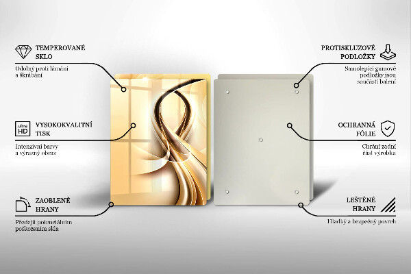 De vidrio templado Abstracción de humo