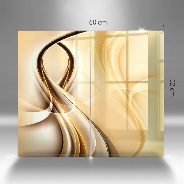 De vidrio templado Abstracción de humo