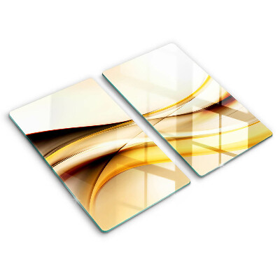De vidrio templado Líneas de humo abstractas