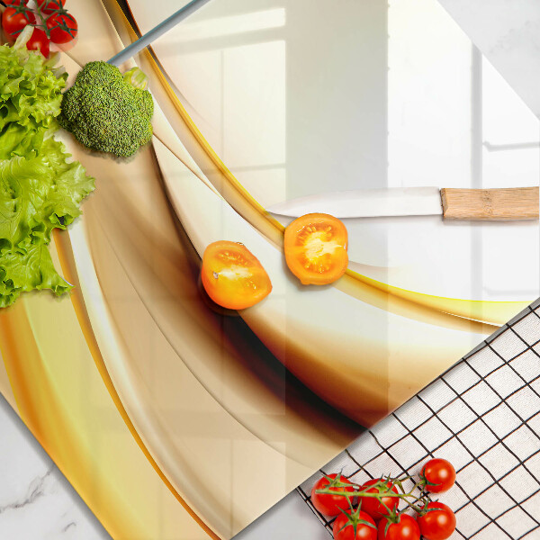 De vidrio templado Líneas de humo abstractas