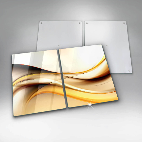 De vidrio templado Líneas de humo abstractas