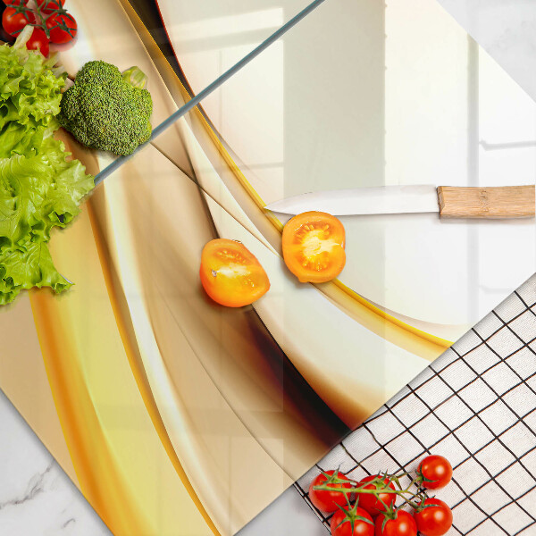 De vidrio templado Líneas de humo abstractas