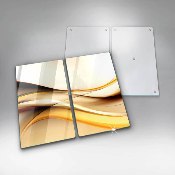 De vidrio templado Líneas de humo abstractas