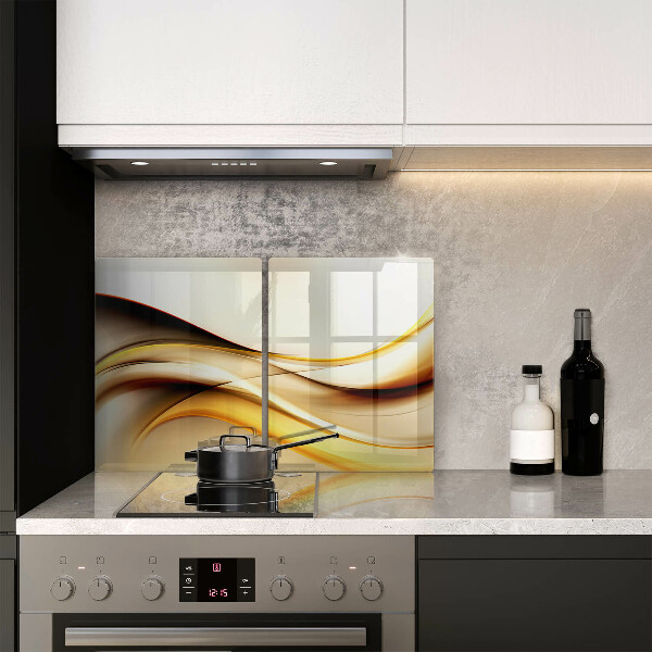 De vidrio templado Líneas de humo abstractas