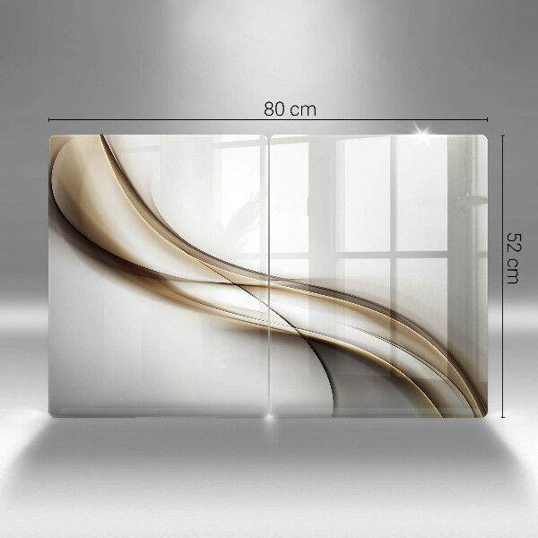 De vidrio templado Abstracción de líneas suaves