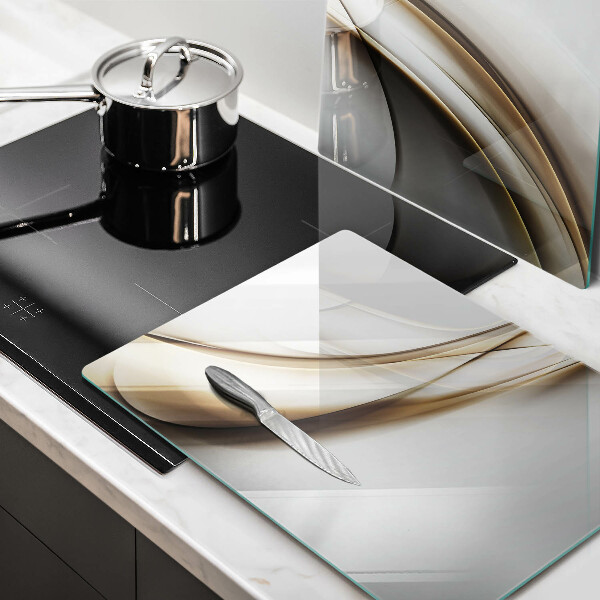 De vidrio templado Abstracción de líneas suaves