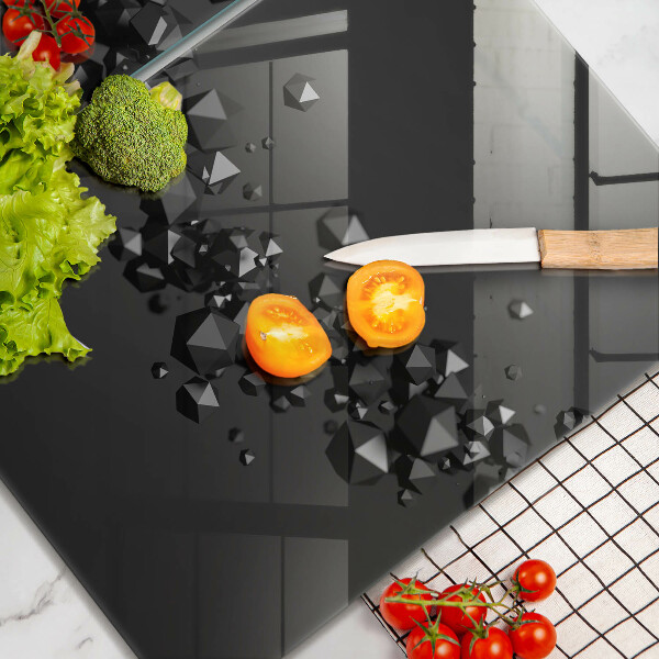 De vidrio templado Abstracción de formas 3d