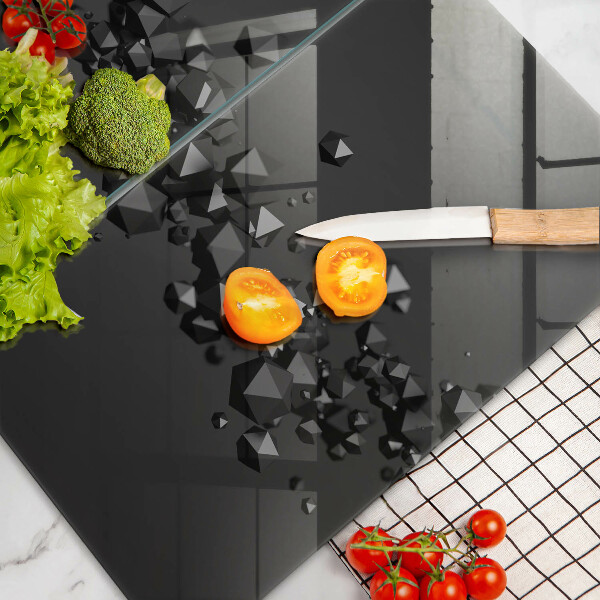 De vidrio templado Abstracción de formas 3d