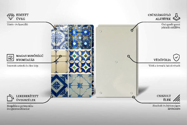 De vidrio templado Azulejos decorativos