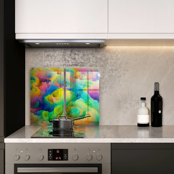 De vidrio templado Abstracción colorida