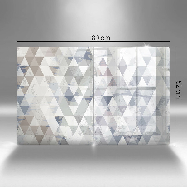 De vidrio templado Patrón de triángulos