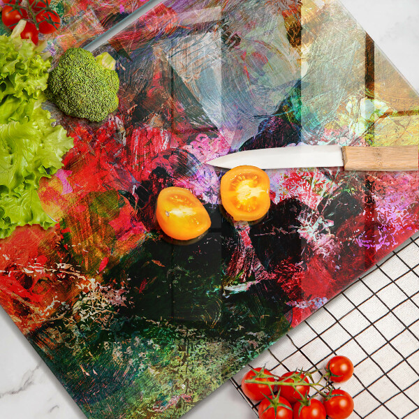 De vidrio templado Abstracción de pintura