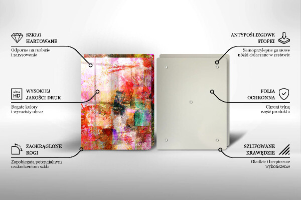 De vidrio templado Abstracción de pintura