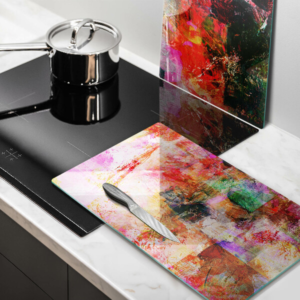 De vidrio templado Abstracción de pintura