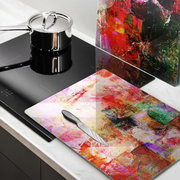 De vidrio templado Abstracción de pintura