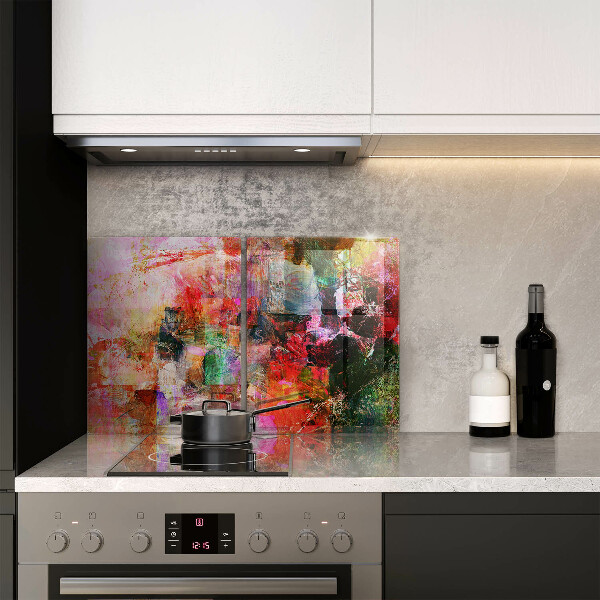 De vidrio templado Abstracción de pintura