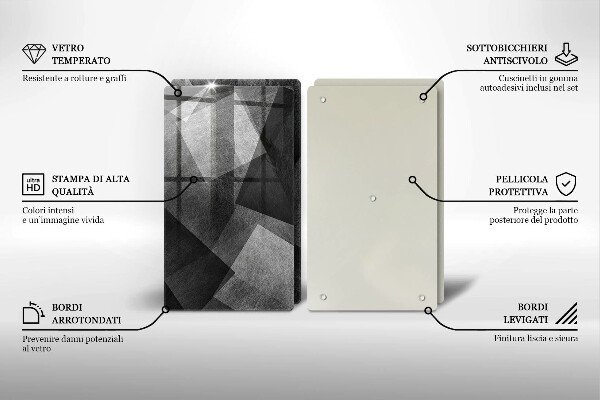 De vidrio templado Abstracción geométrica