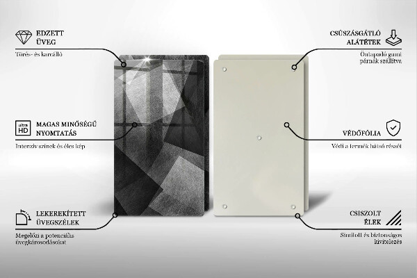 De vidrio templado Abstracción geométrica