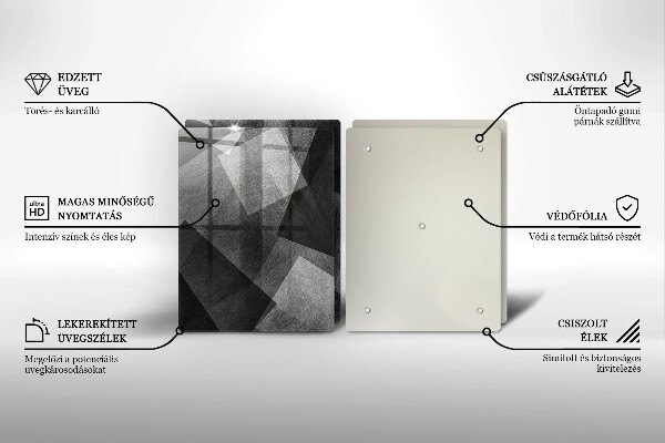 De vidrio templado Abstracción geométrica