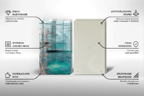 De vidrio templado Fondo de abstracción de pintura