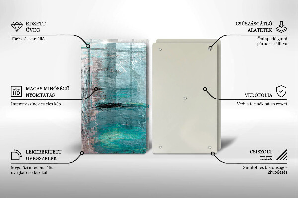 De vidrio templado Fondo de abstracción de pintura