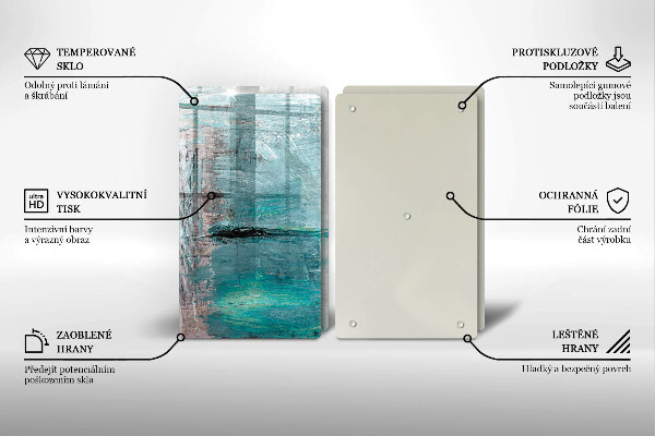 De vidrio templado Fondo de abstracción de pintura