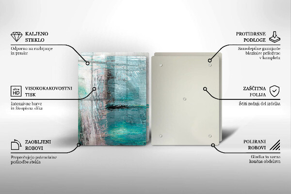 De vidrio templado Fondo de abstracción de pintura