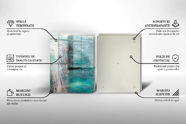 De vidrio templado Fondo de abstracción de pintura