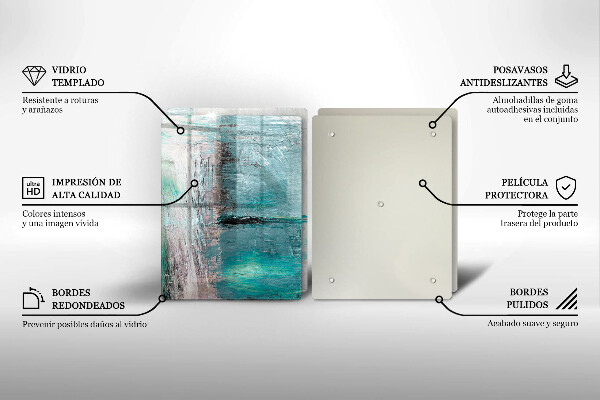 De vidrio templado Fondo de abstracción de pintura