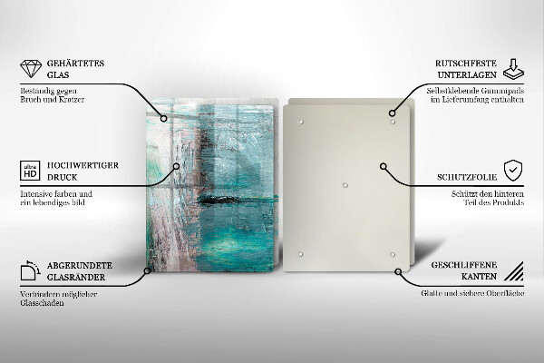 De vidrio templado Fondo de abstracción de pintura