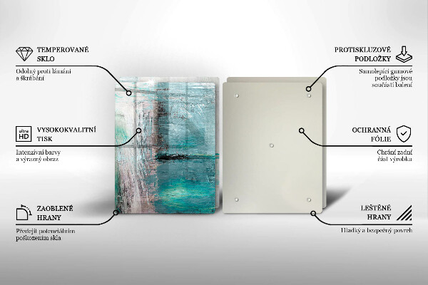 De vidrio templado Fondo de abstracción de pintura