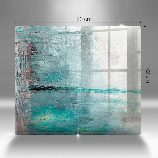 De vidrio templado Fondo de abstracción de pintura